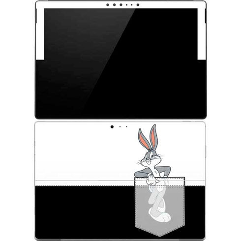 Looney Tunes Bugs Bunny Black White Surface Pro 4 Skin